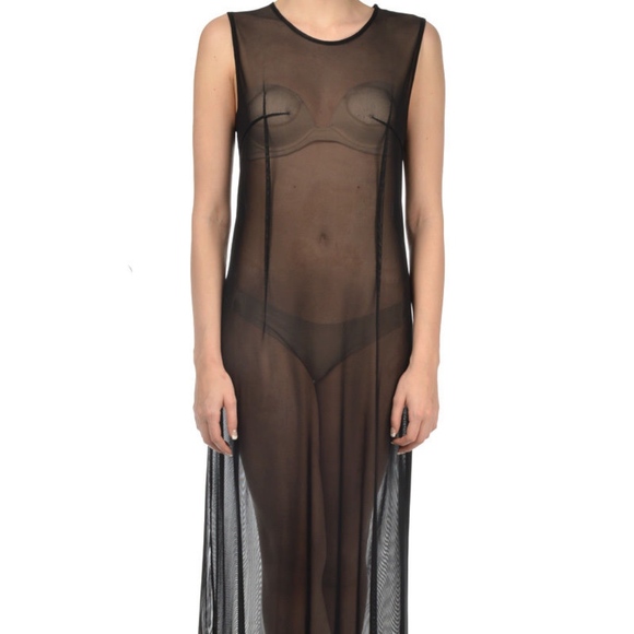 transparent maxi dress
